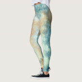Leggings art de Nuage Turquoise (Gauche)