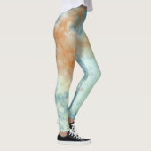Leggings art de Nuage Turquoise (Droite)