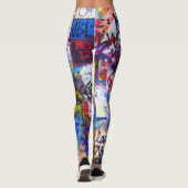 Leggings Art de steet de graffiti (Dos)