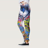 Leggings Art de steet de graffiti (Gauche)