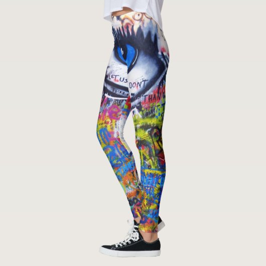 Leggings Art de steet de graffiti (Gauche)