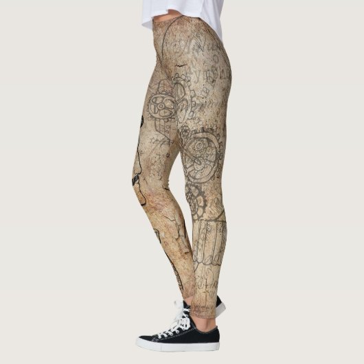 Leggings Art de vitesse de Steampunk (Gauche)