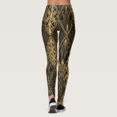 Leggings Art Déco Black Gold Elegance (Dos)