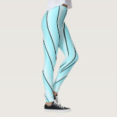 Leggings Art Déco Design Bleu clair (Droite)