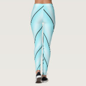 Leggings Art Déco Design Bleu clair (Dos)