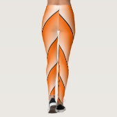 Leggings Art Déco Design Orange (Dos)