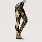 Leggings Art Déco Or Noir : sans couture (Droite)
