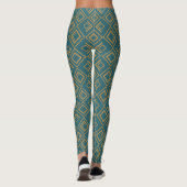 Leggings Art déco turquoise (Dos)