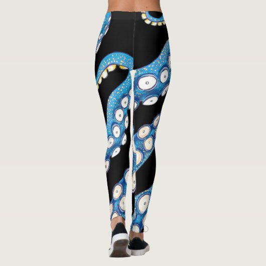 Leggings Art des Tentacles de Kraken (Dos)
