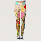 Leggings art doodle (Devant)