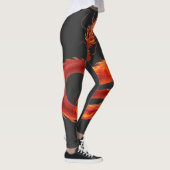 Leggings Art du dragon de feu rouge | Conception de dragon (Droite)