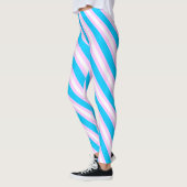 Leggings Art du drapeau trans (Gauche)
