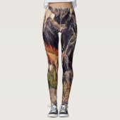 Leggings Art du guana orange (Devant)