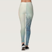 Leggings Art du matin d'hiver paisible (Dos)