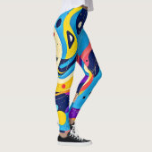 Leggings Art du rythme cosmique (Droite)