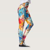 Leggings Art éclatant géométrique vibre (Droite)