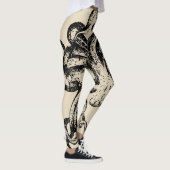 Leggings Art effrayant de steampunk de Kraken (Droite)