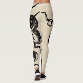 Leggings Art effrayant de steampunk de Kraken (Dos)