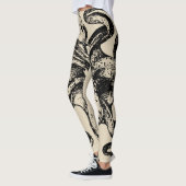 Leggings Art effrayant de steampunk de Kraken (Gauche)