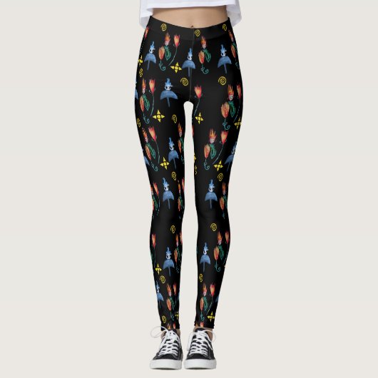 Leggings Art fantastique du printemps (Devant)
