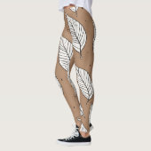 Leggings Art feuille Boho (Gauche)