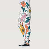 Leggings art floral coloré (Gauche)