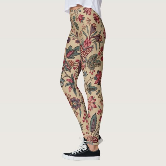 Leggings Art floral de la tapisserie (Gauche)