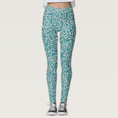 Leggings Art Floral Design Motif (Devant)