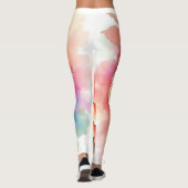 Leggings Art floral dévoilé (Dos)
