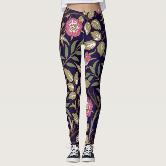 Leggings Art floral Nouveau de Briar doux de William Morris (Devant)