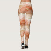 Leggings Art fluide accentué d'or - Marbre de Sienne (Dos)