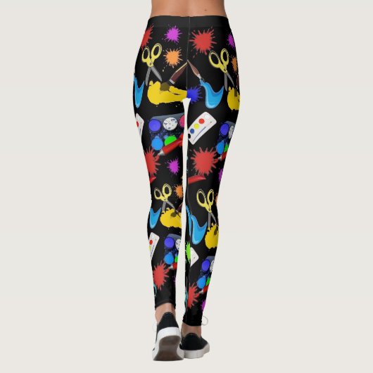 Leggings Art Fournit des légendes (Dos)