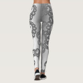 Leggings Art Fractal Argent (Dos)