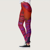 Leggings Art Fractal Coloré (Gauche)
