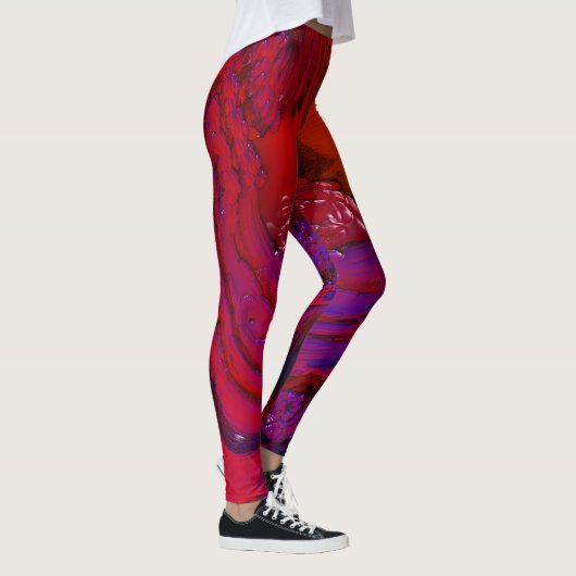 Leggings Art Fractal Coloré (Droite)