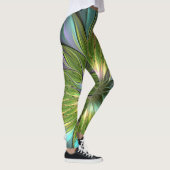 Leggings Art Fractal Fleur Imaginaire Coloré Lumineux (Droite)