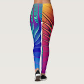 Leggings Art fractal - SPIRALE DU POUVOIR DE SORTE (Dos)