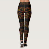 Leggings Art géométrique astral moderne (Dos)