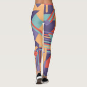 Leggings Art géométrique conception artistique minimale (Dos)