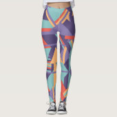 Leggings Art géométrique conception artistique minimale (Devant)