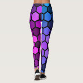 Leggings Art géométrique hexagonal simple et moderne (Dos)