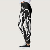 Leggings Art géométrique moderne abstrait (Gauche)