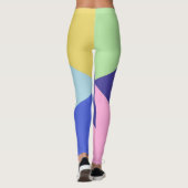 Leggings art géométrique multicolore (Dos)