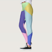 Leggings art géométrique multicolore (Gauche)