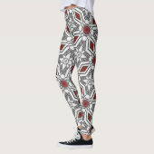Leggings Art graphique géométrique (Gauche)