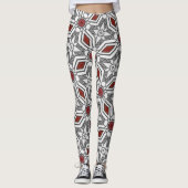 Leggings Art graphique géométrique (Devant)
