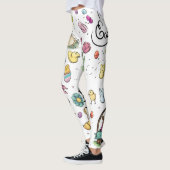 Leggings Art heureux de Pâques (Gauche)