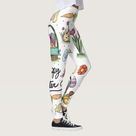 Leggings Art heureux de Pâques (Droite)