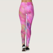 Leggings Art impressionniste rose vif (Dos)