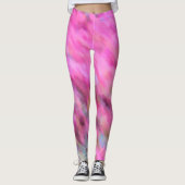 Leggings Art impressionniste rose vif (Devant)